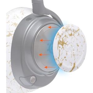 Zijluidsprekerplaten voor Arctis Nova-headsets - Gold Marble voor unieke stijl