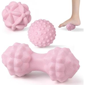 Massageballen Set voor Triggerpoint en Myofasciale Release - Perfect voor Voeten, Rug, Nek en Handen - Roze