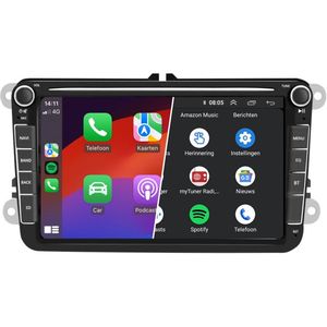 Denago DNG-0811SE - Autoradio - 8 Inch Touchscreen - Voor Volkswagen Transporter T6 - Draadloos Apple CarPlay & Android Auto
