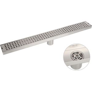 Extra Platte Douchegoot 60 cm Compleet Set Roestvrij Staal Met Zeef Voor Badkamer