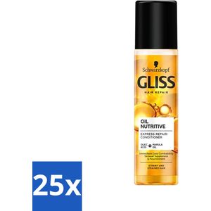 Gliss - Hair Repair - Anti-Klitspray - Oil Nutritive - Makkelijk Doorkambaar Haar - 200 ml - Bulkverpakking - 25 stuks
