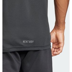 adidas Performance Designed for Training HIIT Workout HEAT.RDY T-shirt - Heren - Zwart- L