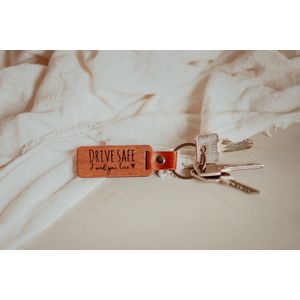 Drive Safe sleutelhanger I Love You sleutelhanger vriend echtgenoot cadeau bestuurder verjaardag cadeaus voor hem vriend echtgenoot cadeaus, zilver