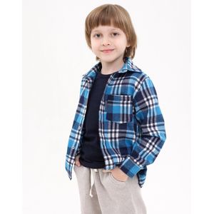 RobyKris Kids Overhemd - Lange mouw - Flanel - Maat 104-110 - Back to School