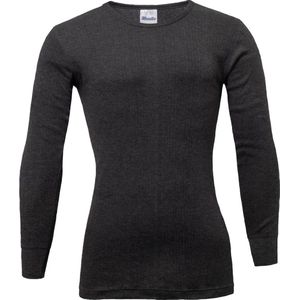 Heren thermo shirt Gentlemen met lange mouw en ronde hals Antraciet - maat S