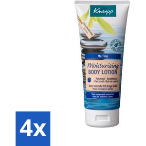 4 x Kneipp - Body lotion - Me‑Time - Patchouli & Sandelhout - 200 ml - Lichaamslotion - Hydraterende Lotion - Natuurlijke Verzorging - Patchouli - Sandelhout