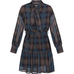 DreiMaster Vintage Blousejurk  navy / grijs / basaltgrijs / rood