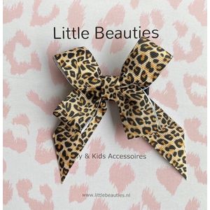 Little Beauties - haarclip - strik panterprint - haaraccessoire
