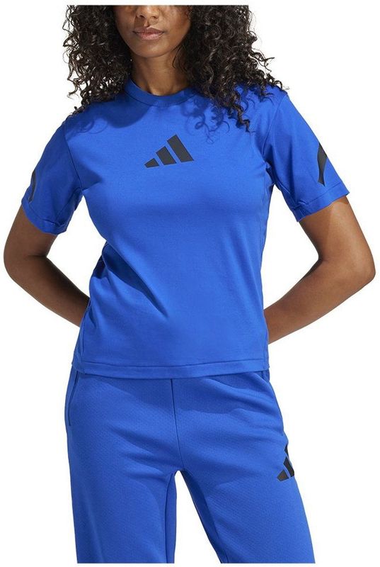 Adidas - Z.n.e - T-shirt - Blauw - Korte Mouwen