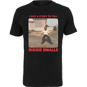 Mister Tee Biggie Smalls - Biggie Old Photo Heren T-shirt - S - Zwart