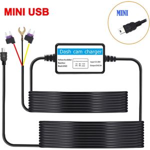 DrPhone HPK2 - Hardwire Parkeer Kit – Lage Voltagebescherming – Constante Voeding – Mini USB – 12-24V /5V 2.5A – 24H Parkeerbewaking – Geschikt voor o.a dashcams