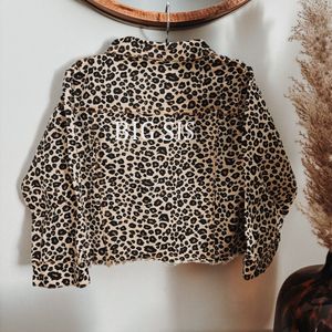 KLEINE FRUM - Leopard - jacket - BIG SIS - grote zus - baby - zwangerschap bekendmaking - aankondiging - maat 1 tot 6 jaar - gepersonaliseerd - jasje - panter