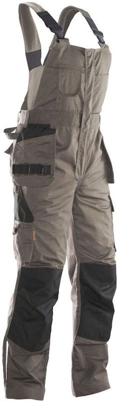 Jobman 3730 Bib N' Brace 65373020 - Khaki/Zwart - C44