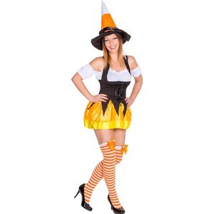 dressforfun - vrouwenkostuum Halloween-Lady L - verkleedkleding kostuum halloween verkleden feestkleding carnavalskleding carnaval feestkledij partykleding - 300135