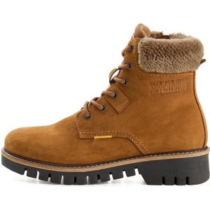 camel active - Leren Schoen - Oranje - Damesboots met Zijrits