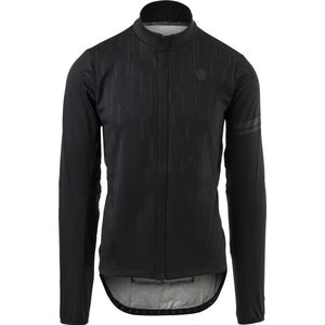 AGU Storm Breaker Winter Fietsjack Essential Heren HIVIS - Zwart - XXL - Winddicht - Waterdichte panelen - Gevoerd - Reflecterend