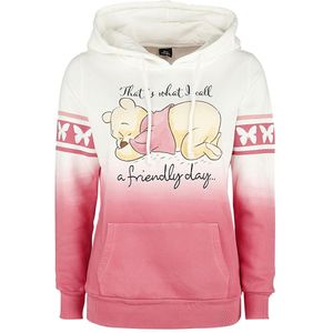 Winnie The Pooh A Friendly Day Dames Trui met capuchon - wit/roze - M