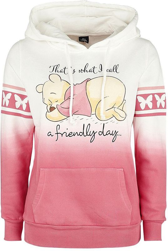 Winnie The Pooh A Friendly Day Dames Trui met capuchon - wit/roze - M