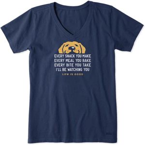 Vrouwen T-shirt met positieve boodschap in groen