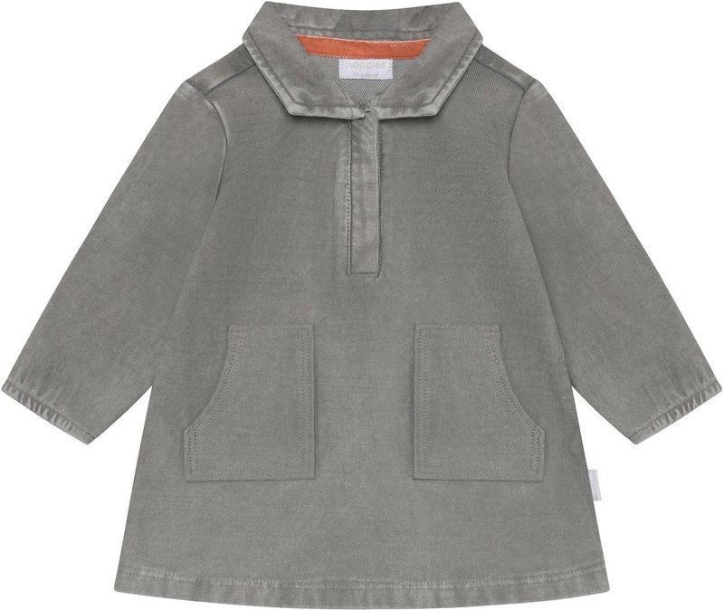 Noppies - Tucson - Jurk - Grijs - Denim Look - Baby