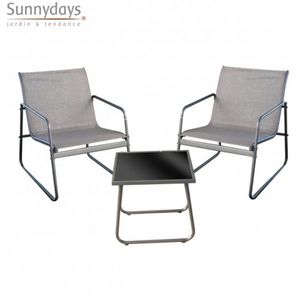 TUINMEUBELSET ""CALA ROSSA"" 2-ZITS – FAUTEUIL 57X74XH76CM & TAFEL 45X45XH41CM
