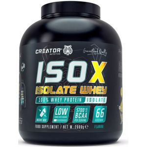 Creator - isox-whey protein isolate - Chocolate Toffee Caramel - Proteine poeder - Eiwit shake - Eiwitpoeder - 2.00kg - Whey Protein - Eiwitshakes - Whey Proteine - Protein - Proteine - Proteine Shake - Shake - Fitness - Krachttraining - Gym