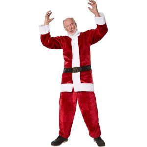 dressforfun - Kerstmanset donkerrood XL - verkleedkleding kostuum halloween verkleden feestkleding carnavalskleding carnaval feestkledij partykleding - 303471