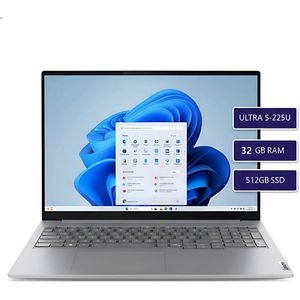 Lenovo ThinkBook 16 G8 (opvolger van G7) IAL - Ultra 5-225U - 32GB DDR5 - 512GB SSD - 16"" 1920x1200 WUXGA - Windows 11 Pro - Verlicht Keyboard - fingerprint - inclusief gratis Lenovo tas