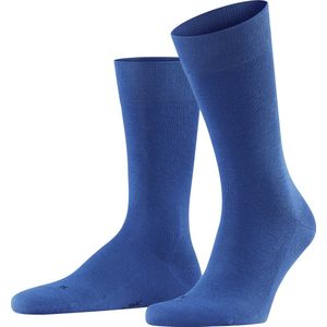 FALKE Sensitive London met comfort tailleband voor diabetici versterkte herensokken zonder patroon ademend breed enkele kleur Duurzaam Katoen Blauw Heren sokken - Maat 43-46