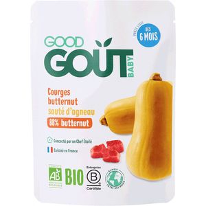 Good Goût Butternut Squash Bio Lamsvlees Sauté van 6 Maanden 190 g