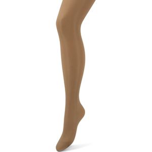 Bonnie Doon Basic 20 denier Panty 42/44 XL comfortboord geen aftekening huidskleur Beach - voorgevormde voet - transparant broekdeel - vlakke teennaad - Katoenen kruisje - hoge boord - geen aftekening - 20 denier - Zijde zacht - Beach - BN161923.581