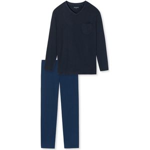 Schiesser – Essentials Nightwear – Pyjama – 178094 - Royal Blue - 50