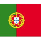 10x Binnen en buiten stickers Portugal 10 cm - Portugese vlag stickers - Supporter feestartikelen - Landen decoratie en versieringen