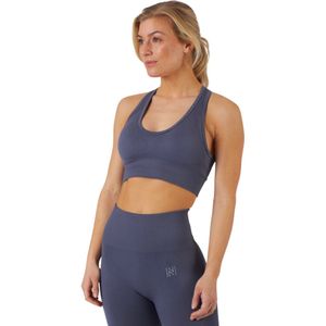 Norfolk - Gymset - Sportlegging - Sport BH - Naadloos Fitnesskleding Set - High Waist - Vochtafvoerend - Small - Grijs - Erica Legging BH Set