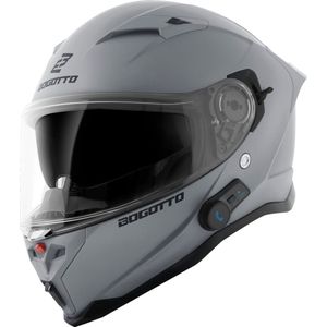 Bogotto H153 BT Mat Grijs Bluetooth Helm - Maat XL - Helm