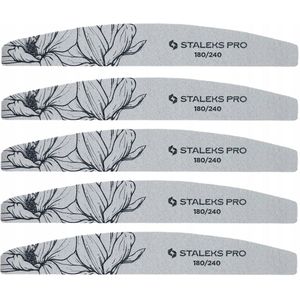 Staleks Mineraal Nagelvijl Halve Maan 180/240 Grits - 5 Stuks