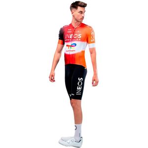 Gobik Teams Odyssey Ineos Grenadiers 2.0 2025 Korte Mouw Wielertrui Oranje M Man,Vrouw