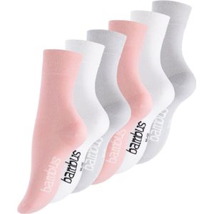 6 paar Bamboe sokken - Naadloos - Zachte sokken - Roze/Wit/Grijs 35-38