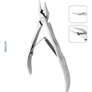 MEDLUXY® Pro - Nageltang - Hoektang - Extra Spits en Fijne Bek - 13 cm - 12 mm - ingegroeide nagels , nagelhoekjes MH-111 [ nagelnipper - nagelknipper- Staleks stijl ]