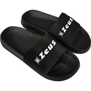 Badslippers/slippers Zeus, Zwart/wit, maat 49