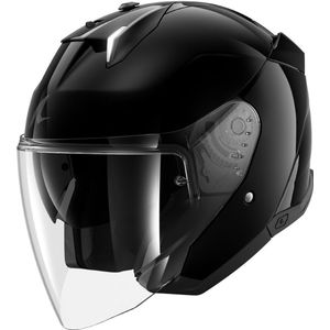 SHARK - Skwal i3 Jet Blank - Motorhelm - Zwart - Thermoplastische Schaal