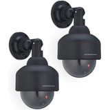 Relaxdays dummy dome camera - set van 2 - binnen - buiten - nep bewakingscamera