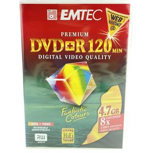 Emtec Premium Digital Video Quality DVD+R 4.7GB - 120 Min