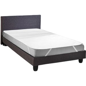 Sleepling 120 x 200 cm premium matrasbeschermer | molton van katoen | matrasoplegger met hoekelastieken | Made in Germany | wasbaar tot 95 graden, kookvast | Wit