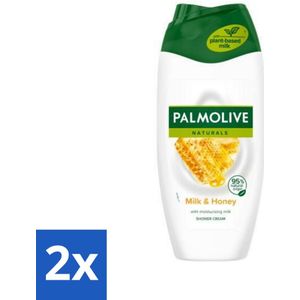 Palmolive Naturals - Douchecrème - Honing & Melk - Hydraterende Melk - 250 ml - Voordeelverpakking - 2 stuks