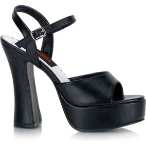 Pleaser - DOLLY-09 Sandaal met enkelband - US 10 - 40 Shoes - Zwart