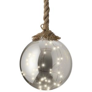 LED kerstbol - Kerst - aan touw - 20x80cm - 40 LED warm-wit - voor binnen - op batterijen - Lumineo