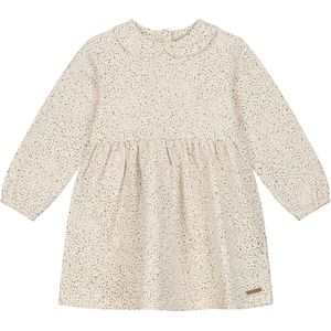 Prénatal peuter jurk - Meisjes kleding - Light Brown Melange - Maat 116