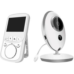 Babyfoon - met Camera - Baby Monitor - Binnencamera - Intercom - Temperatuurbewaking - Wit - 2,4 GHz - 750 mAh - CMOS - IR Audio Video