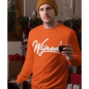 Oranje EK WK Koningsdag Trui Wijnen (MAAT 4XL - UNISEKS FIT) | Oranje kleding / sweaters | WK Feestkleding